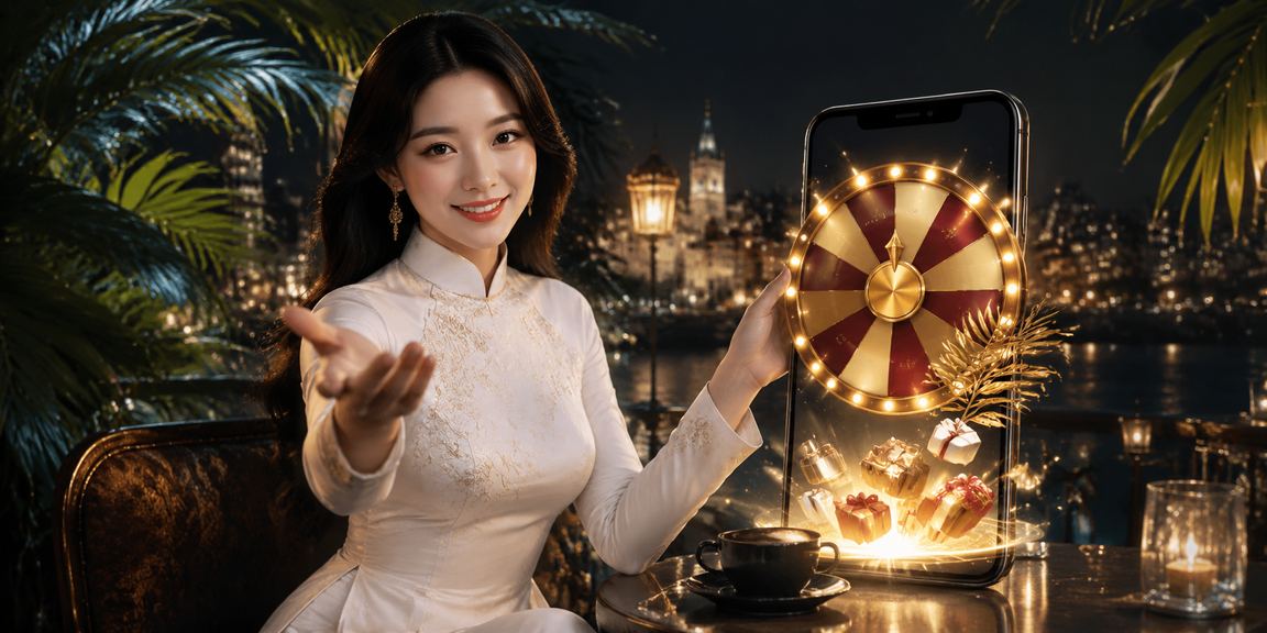 Người phụ nữ Hà Nội mặc áo dài chơi Roulette trực tuyến trên máy tính