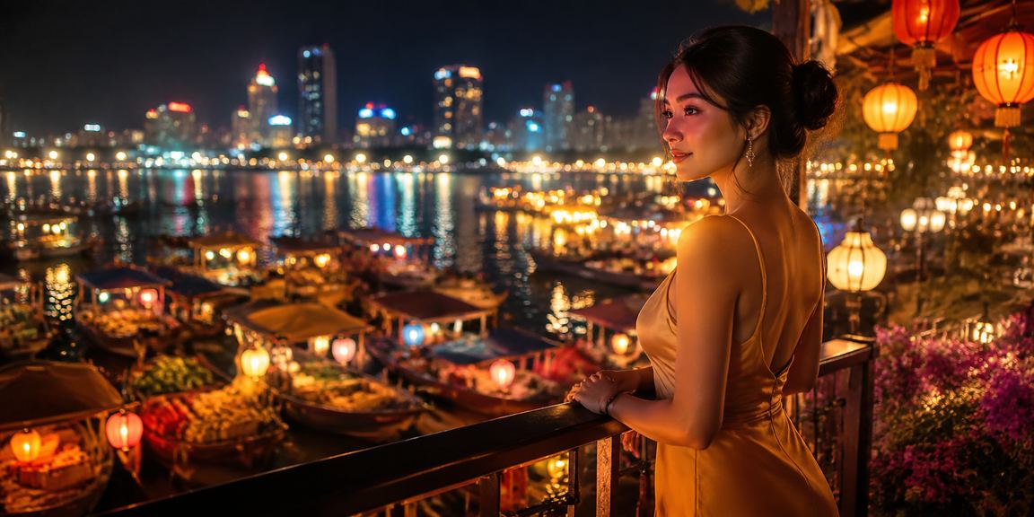 Không khí chợ đêm Nha Trang nhộn nhịp, người chơi trải nghiệm giải trí trực tuyến